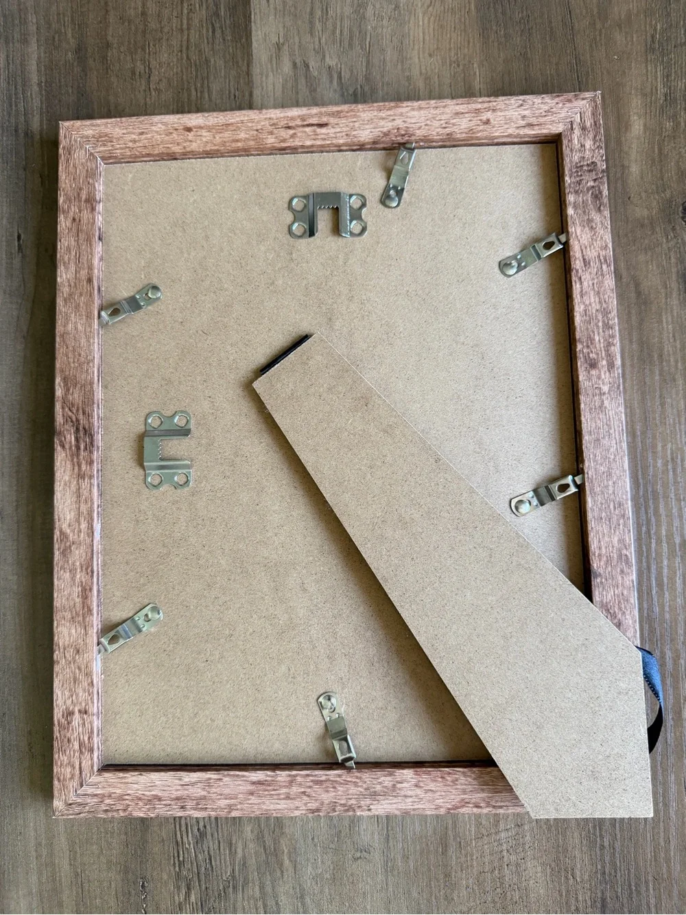8.5 x 11 Picture Frame with real glass new brown